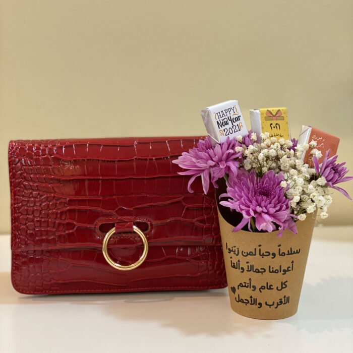 شنطه لون برغندي