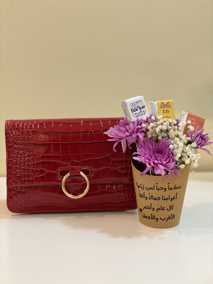 شنطه لون برغندي